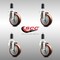 Service Caster 4 Inch 316SS Maroon Polyurethane Swivel 1-1/4 Inch Expanding Stem Caster Set SCC SCC-SS316EX20S414-PPUB-MRN-114-4 - alternate 4